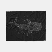 Whale Shark Constellation Marine Life For Animal L Fleece Deken (Voorkant (Horizontaal))