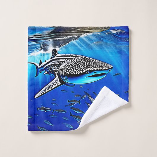 Whale Shark Majesty Design Bad Handdoek (Wasdoekje)