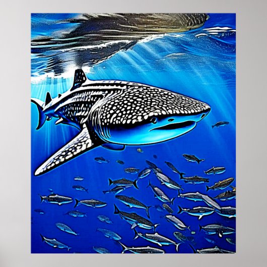 Whale Shark Majesty Design Poster (Voorkant)