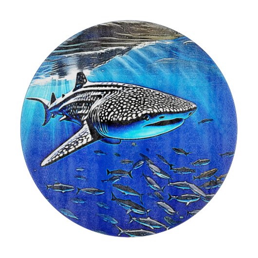 Whale Shark Majesty Design Snijplank (Voorkant)
