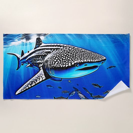 Whale Shark Majesty Design Strandlaken (Voorkant)