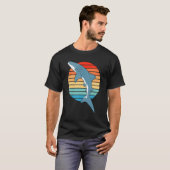 Whale Shark Retro Sunset T-shirt (Voorkant volledig)
