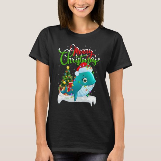 Whale Shark   Xmas Decorations Whale Shark Christm T-shirt (Voorkant)