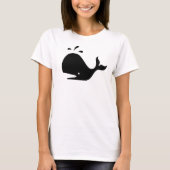 Whale Silhouette Minimalist Graphic T-Shirt (Voorkant)