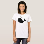 Whale Silhouette Minimalist Graphic T-Shirt (Voorkant volledig)