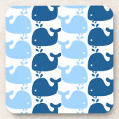 Whale Silhouette Print Cork Onderzetter (Voorkant)