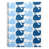 Whale Silhouette Print Notebook Notitieboek (Voorkant)