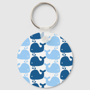 Whale Silhouette Print Sleutelhanger