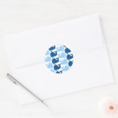 Whale Silhouette Print Sticker (Envelop)