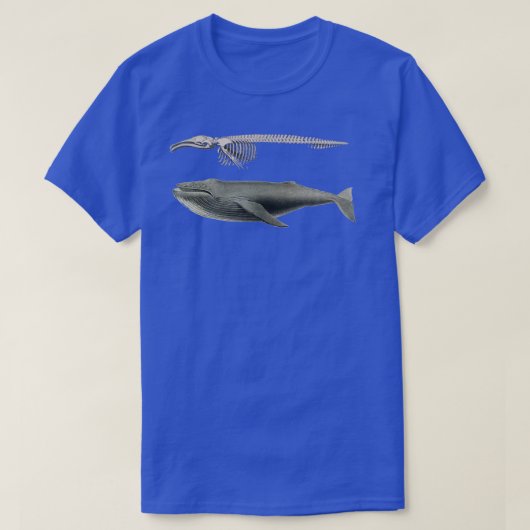 Whale Skeleton Collage T-shirt (Design voorkant)