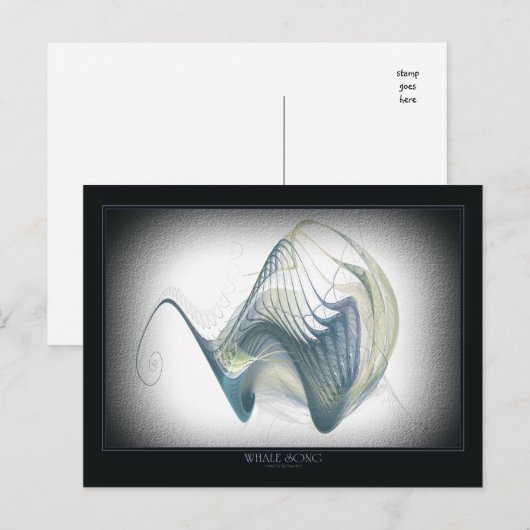 Whale Song-Briefkaart Briefkaart (Voorkant / Achterkant)