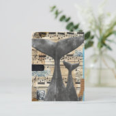 "Whale Song" — Exclusief ontworpen Briefkaart (Staand voorkant)