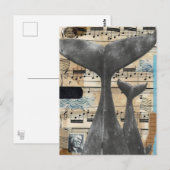 "Whale Song" — Exclusief ontworpen Briefkaart (Voorkant / Achterkant)