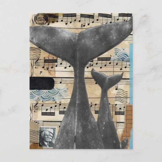 "Whale Song" — Exclusief ontworpen Briefkaart (Voorkant)