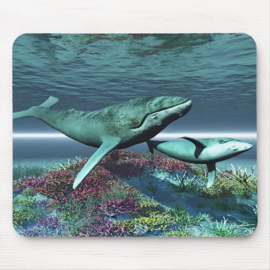 WHALE SONG MOUSEPAD MUISMAT (Voorkant)