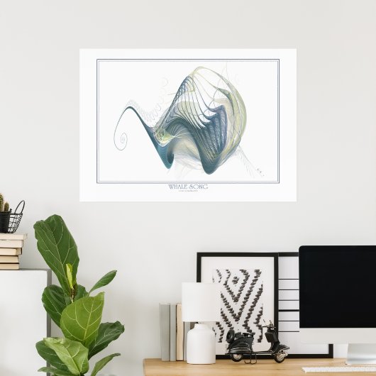 Whale Song Print (Thuiskantoor)