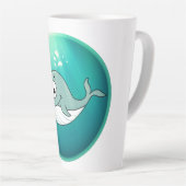 Whale, Sperm Whale, Underwater Latte Mok (Rechterhoek)