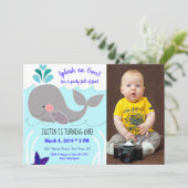 Whale Splash over de eerste uitnodiging op vrijdag (Staand voorkant)