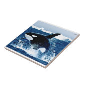 Whale Splash Tegeltje (Zijkant)