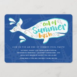 Whale Splash | Uitnodiging zomervakantie einde zom