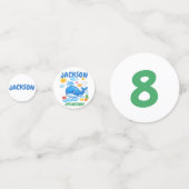 Whale Summer Birthday Party Decor  Confetti (Voorkanten)