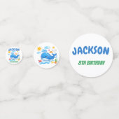 Whale Summer Birthday Party Decor  Confetti (Achterkanten)