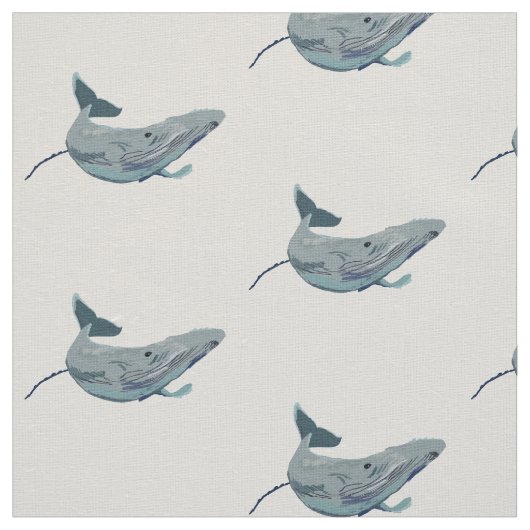 Whale Swim Stof (Swatch)