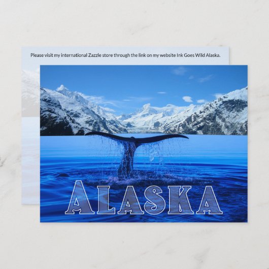 Whale Tail Alaska - Briefkaart (Voorkant / Achterkant)