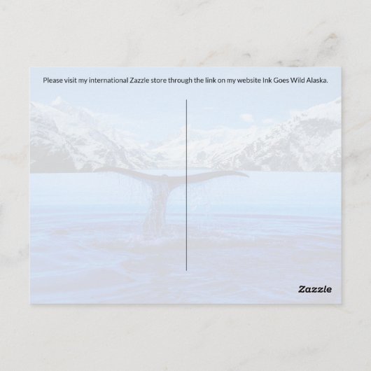Whale Tail Alaska - Briefkaart (Achterkant)