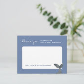 Whale Tail Baby shower Bedankkaart (Staand voorkant)