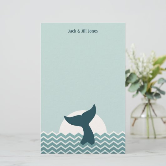 Whale Tail Briefpapier (Staand voorkant)