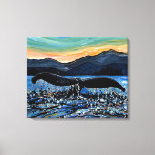 Whale Tail Canvas Afdruk (Voorkant)