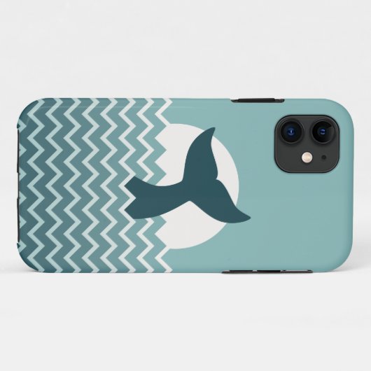 Whale Tail Case-Mate iPhone Case (Achterkant (horizontaal))