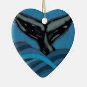 Whale Tail Chalk Drawing Ornament (Rechts)