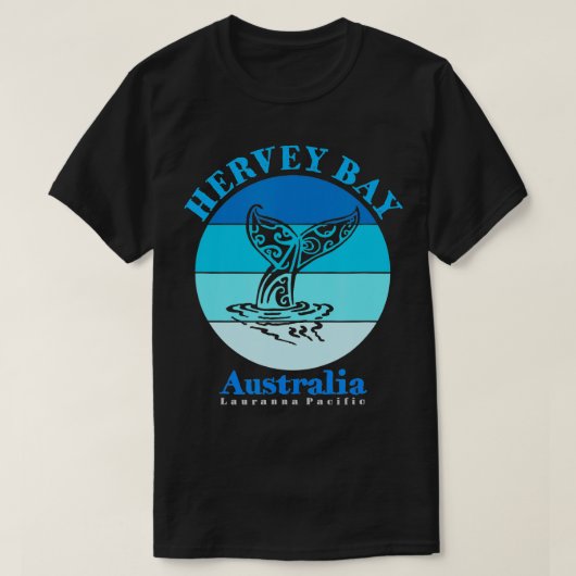 Whale Tail Hervey Bay Australië T-shirt (Design voorkant)