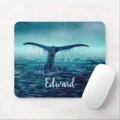 Whale Tail over Ocean Custom Muismat (Met muis)