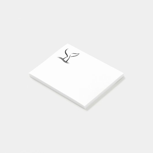 Whale Tail Post-it® Notes (Schuin)