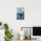 Whale Tail Poster (Thuiskantoor)