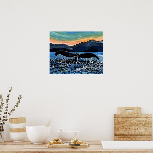 Whale Tail Poster (Keuken)