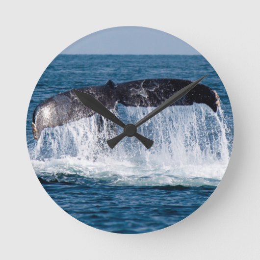 Whale Tail Ronde Klok (Voorkant)