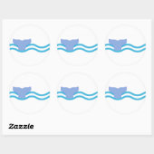 Whale Tail Ronde Sticker (Vel)