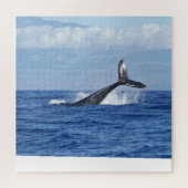 Whale Tail Schilderachtig Oceanic Jigzaag Puzzle Legpuzzel (Horizontaal)