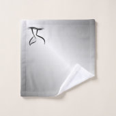 Whale Tail Silver Bad Handdoek (Wasdoekje)