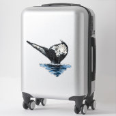 Whale Tail Sticker (Koffer)