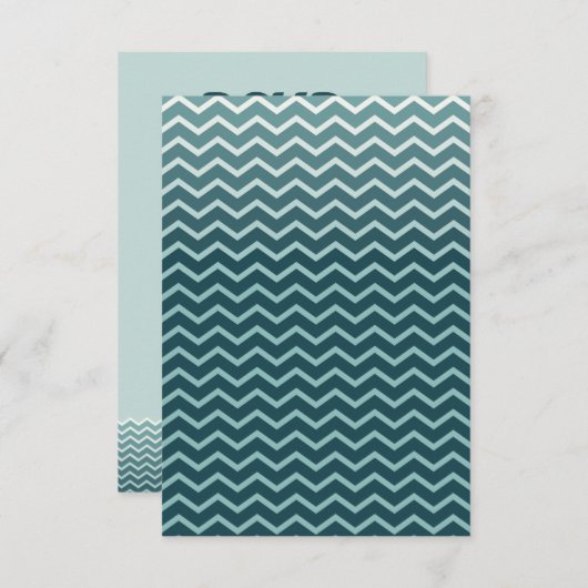 Whale Tail Wedding RSVP (Voorkant / Achterkant)