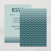 Whale Tail Wedding RSVP Kaartje (Voorkant / Achterkant)