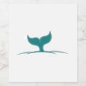 Whale Tail Wijn Etiket (Enkel label)