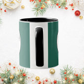 Whale Tail Zwart Wit Plaid Bow Kerstmis Mok