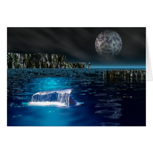 Whale Tale-kaart (Voorkant Horizontaal)