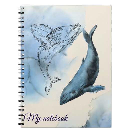 Whale Tales Notitieboek – Ocean Journal (Voorkant)